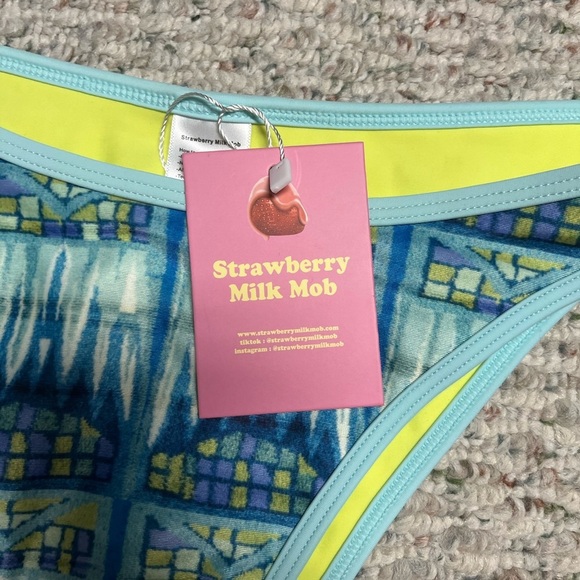 Strawberry Milk Mob, “Blues clues” bikini bottoms. Reversible. XL. Bottoms only - Picture 4 of 8